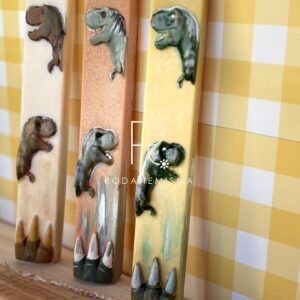 Αρωματικό κερί σόγιας με θέμα τον δεινόσαυρο